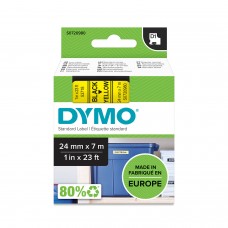 DYMO D1 Juostelė 24mm x7m / juodas ant geltonos (53718 / S0720980)