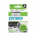 DYMO D1 lint 9mm x7m / must läbipaistval peal (40910 / S0720670)