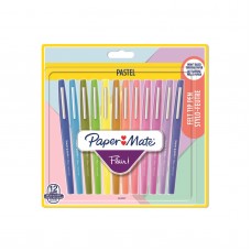 Tušinukų rinkinys piešimui PaperMate Flair Pastel 12 (0,7mm) - 2137277