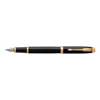 Parker IM juodo tušinuko rinkinys su eko odos sąsiuviniu ir krepšiu Dovana tėčiui