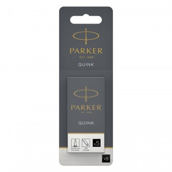 Rašalo kapsulės Parker Juoda 5 vnt. - 1950402