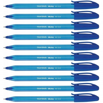 PaperMate Inkjoy 100 Cap M pildspalva ar vāciņu, 1 gab. - S0957130 / 10 gab.