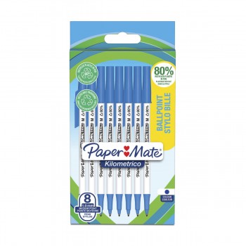 Paper Mate zilas pildspalvas 8 gab. - 2187679