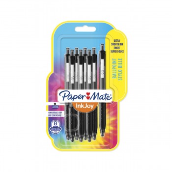 Paper Mate InkJoy 300RT pastapliiats Must 8 tk. - 1956579