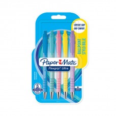 Pastapliiats Paper Mate Flexgrip Ultra Pastel RT 1,0mm Must 5 tk - 2152934