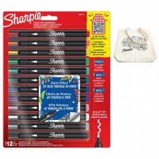 12 spalvų Sharpie Creative akrilo markerių rinkinys su maišeliu Būtybės dažymui