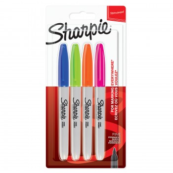 Marķieris Sharpie Fine Fun 4 gab blisteros - 2065403