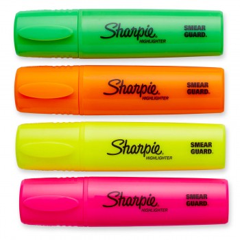 Markery Sharpie Fluo XL highlighter Blister Pack 4 st.