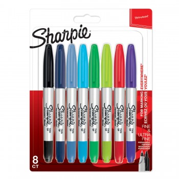 Marķieris Sharpie Twin Tip 8 gab. - 2065409