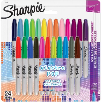 Sharpie Fine Electro Pop Marker Set 24 värvi - 1940862