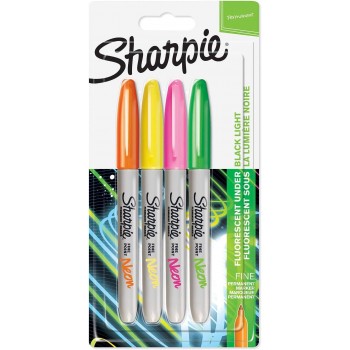 Marķieru komplekts Sharpie Fine NEON 4 gab. - 1985855