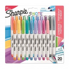 Marķieru komplekts Sharpie S-note Mix 20 gab. - 2139179