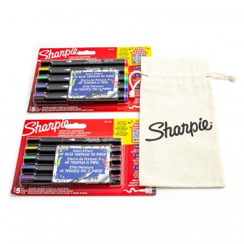 Sharpie komplekt, 10 akrüülmarkerit koos värvikotiga