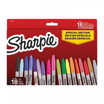 Sharpie Fine Special Edition 18 krāsu permanentā marķiera komplekts