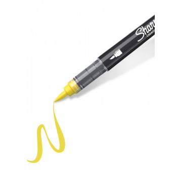 Sharpie geltonas (geltonas) akrilinis žymeklis su teptuko galiuku, 1 vnt. - 2218065 Sharpie geltonas (geltonas) akrilinis žymeklis su teptuko galiuku, 1 vnt. - 2218065