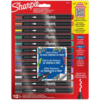 Sharpie loominguline akrüülmarker komplekt 12 värvi - 2201070