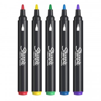 Sharpie kūrybinių akrilinių žymeklių rinkinys, 5 spalvos - 2201069