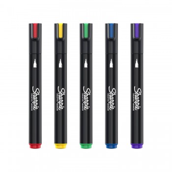 Sharpie kūrybinių akrilinių žymeklių rinkinys, 5 spalvos, su spalvotu žaisliuku Sharpie kūrybinių akrilinių žymeklių rinkinys, 5 spalvos, su spalvotu žaisliuku