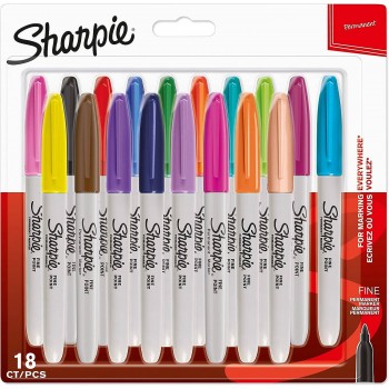 Sharpie Marķieri Fine 18 gab. - 1996112