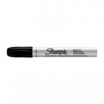 Sharpie metalinis žymeklis mažas apvalus juodas - S0945720