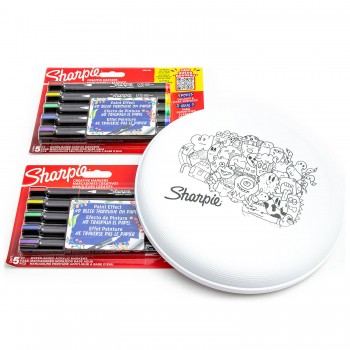 Sharpie komplekt 10 akrüülmarkerit frisbeega värvimiseks