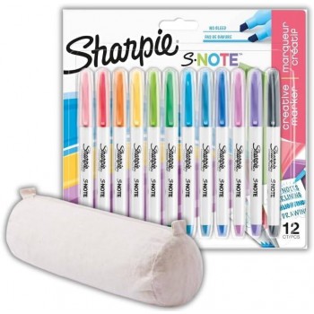 Sharpie krāsainu marķieru komplekts ar kokvilnas penāli