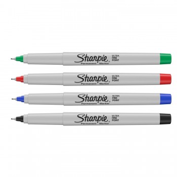 Sharpie Ultra Fine itin ploni standartinių spalvų žymekliai, 4 vnt., 0,5 mm - 1985879 Sharpie Ultra Fine itin ploni standartinių spalvų žymekliai, 4 vnt., 0,5 mm - 1985879