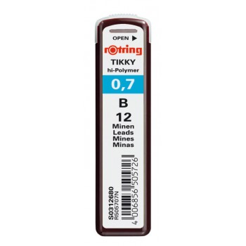 Rotring Tikky grafitas 0,7 mm B 12 vnt S0312680