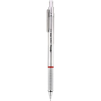 Rapid Pro automatinis pieštukas - Rotring - 0,5 mm, sidabrinės spalvos 1904255 Rapid Pro automatinis pieštukas - Rotring - 0,5 mm, sidabrinės spalvos 1904255
