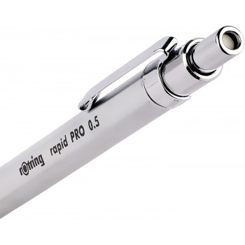 Rapid Pro automatinis pieštukas - Rotring - 0,5 mm, sidabrinės spalvos 1904255 Rapid Pro automatinis pieštukas - Rotring - 0,5 mm, sidabrinės spalvos 1904255