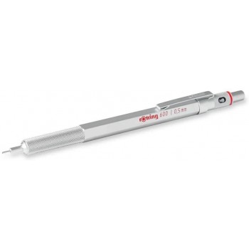 Rotring automatinis pieštukas 600 0,5 sidabrinis - 1904445