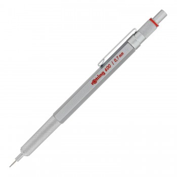 Rotring automaatne pliiats 600 0.7 hõbedane - 1904444