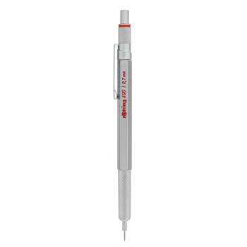 Rotring automatinis pieštukas 600 0,7 Silver - 1904444 Rotring automatinis pieštukas 600 0,7 Silver - 1904444