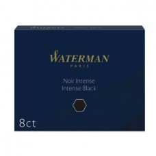 Waterman standartinės rašalo kapsulės juoda - S0110850