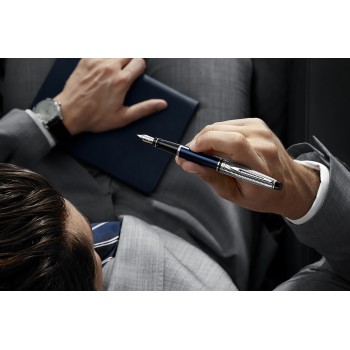 Waterman Expert Deluxe Metallic Blue CT (M) plunksnakotis - 2187681