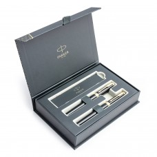 Parker Ingenuity Black GT Plunksnakočio + Tušinuko rinkinys 2182007 + 2182005 dovanų dėžutėje