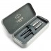 Parker Jotter Bond Street Black CT tušinuko ir pieštukų rinkinys metalinėje dėžutėje