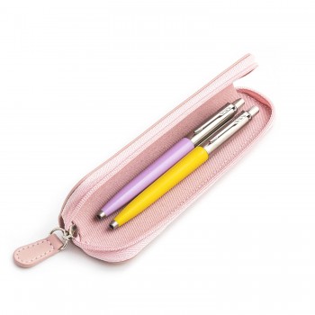 Parker Jotter Originals Lilac and Yellow lodīšu pildspalvu dāvanu komplekts ar rozā apvalku