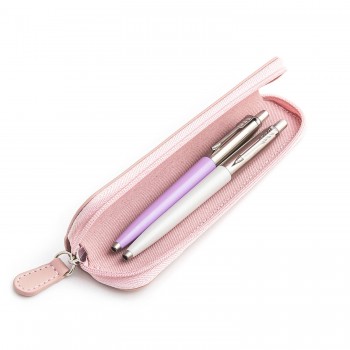 Parker Jotter Originals Lilac and Pearl rašiklių dovanų rinkinys su rožiniu dėklu