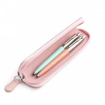 Parker Jotter Originals Mint un Powder Pink pildspalvu dāvanu komplekts ar rozā apvalku