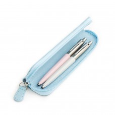 Parker Jotter Originals Pearl ir Pink Tušinukų dovanų rinkinys su mėlynu dėklu