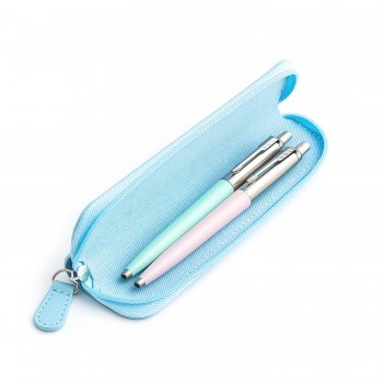 Parker Jotter Originals Pink and Mint tušinukų dovanų rinkinys su mėlynu dėklu