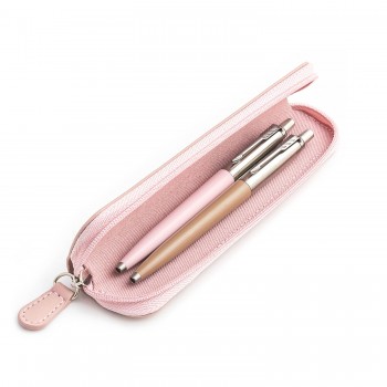 Parker Jotter Originals Pink ja Beige pastapliiatsi kinkekomplekt roosa ümbrisega