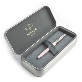 Parker Jotter Originals Pink Tušinuko dovanų rinkinys metalinėje dėžutėje