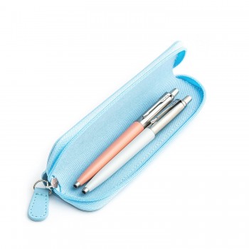 Parker Jotter Originals Powder Pink ja Pearl pastapliiatsi kinkekomplekt sinise ümbrisega