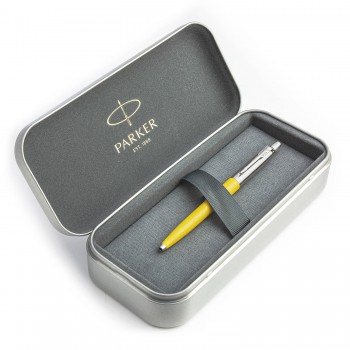 Parker Jotter Originals Yellow pildspalvu dāvanu komplekts metāla kastītē