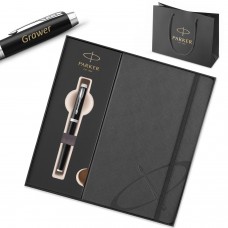 Parker IM Black CT plunksnakotis (M) – 1931651 su graviravimu / Dovanų rinkinys su užrašų knygute Parker IM Black CT plunksnakotis (M) – 1931651 su graviravimu / Dovanų rinkinys su užrašų knygute