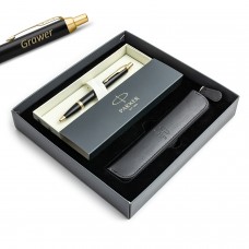Parker IM Black GT tušinukas su graviravimu / dėklas / dovanų rinkinys