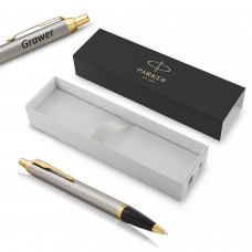 Parker IM Brushed Metal GT kuulipliiats koos graveeringuga