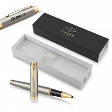 Parker IM Brushed Metal GT rullīšu pildspalva ar gravējumu